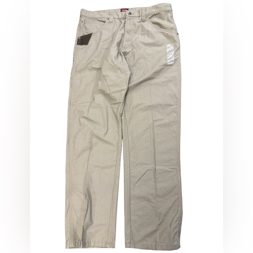 Wrangler Workwear Technician Ripstop Pant 5 Pockets Relaxed Fit NWT’s! Tan